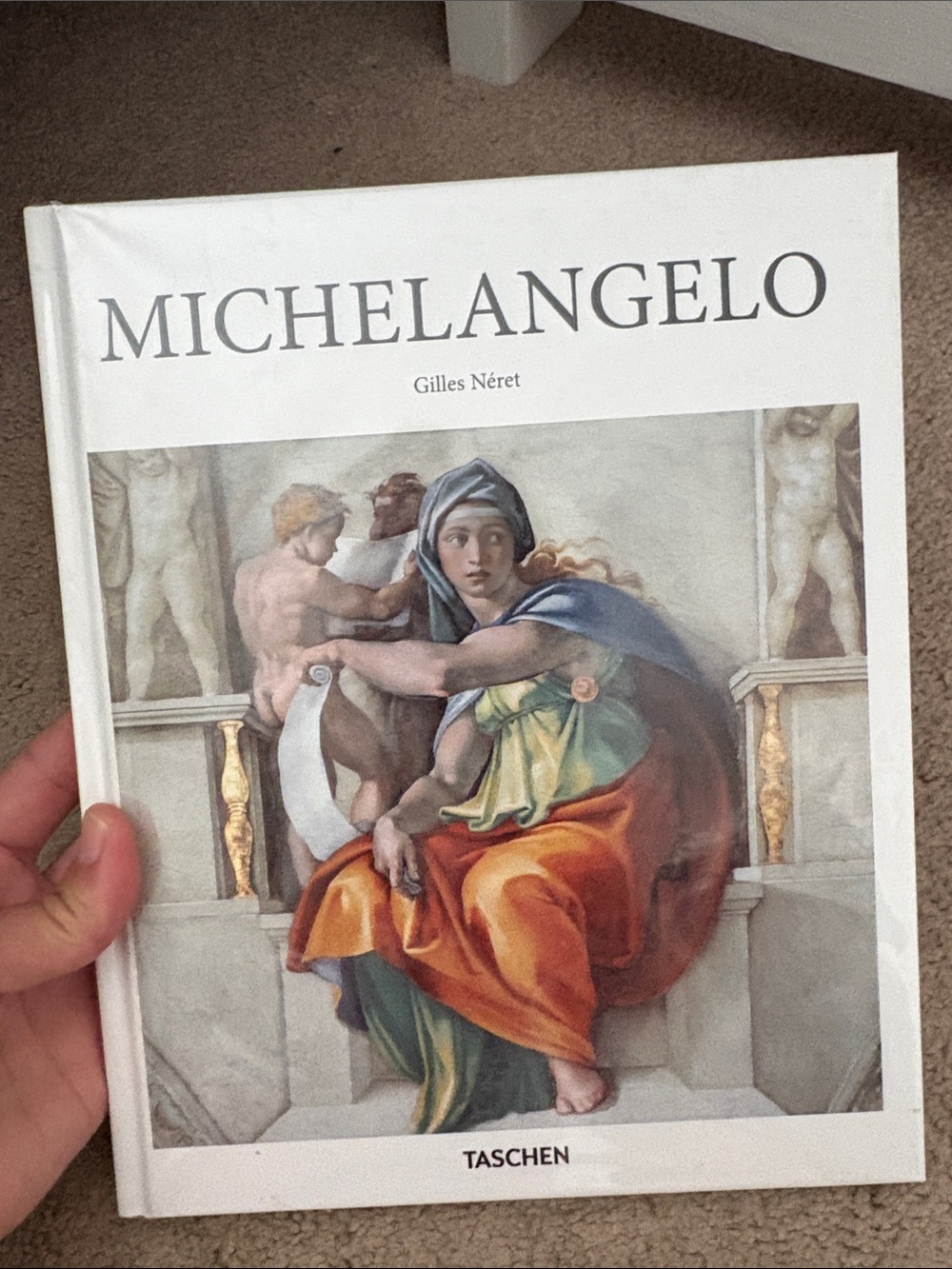 TASCHEN Michelangelo Art Book - White Cover with Multicolor Artwork
